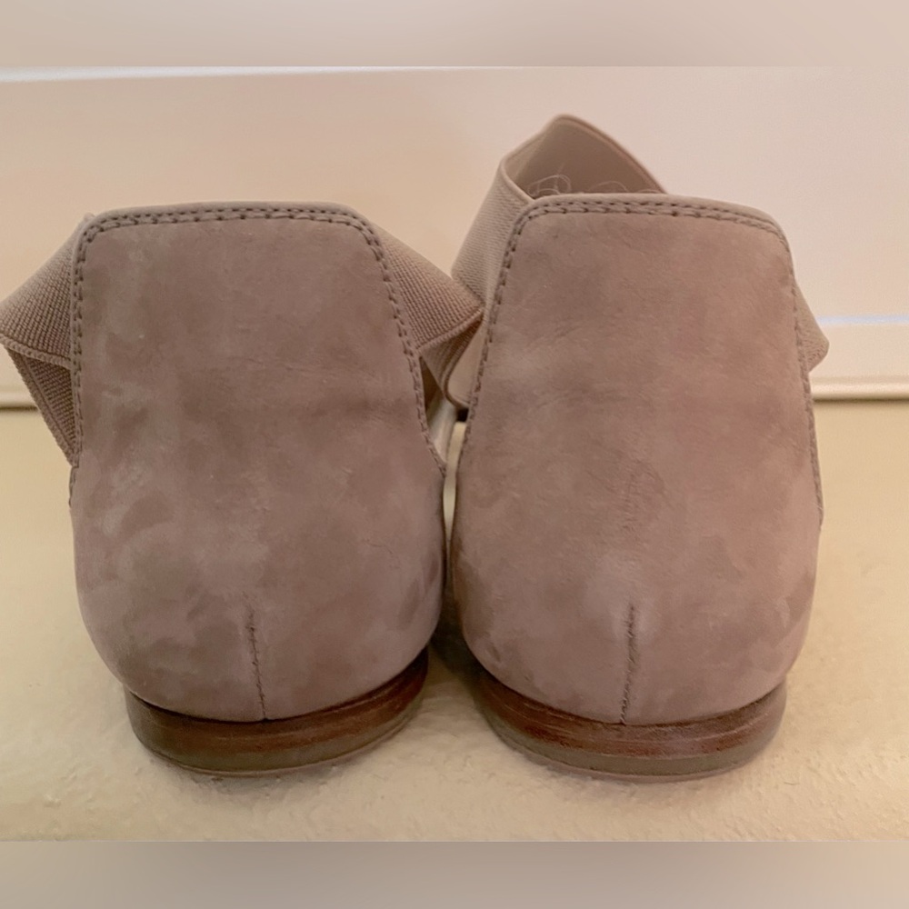 Stuart Weitzman Suede & Elastic Strap Flat Sandals - image 5